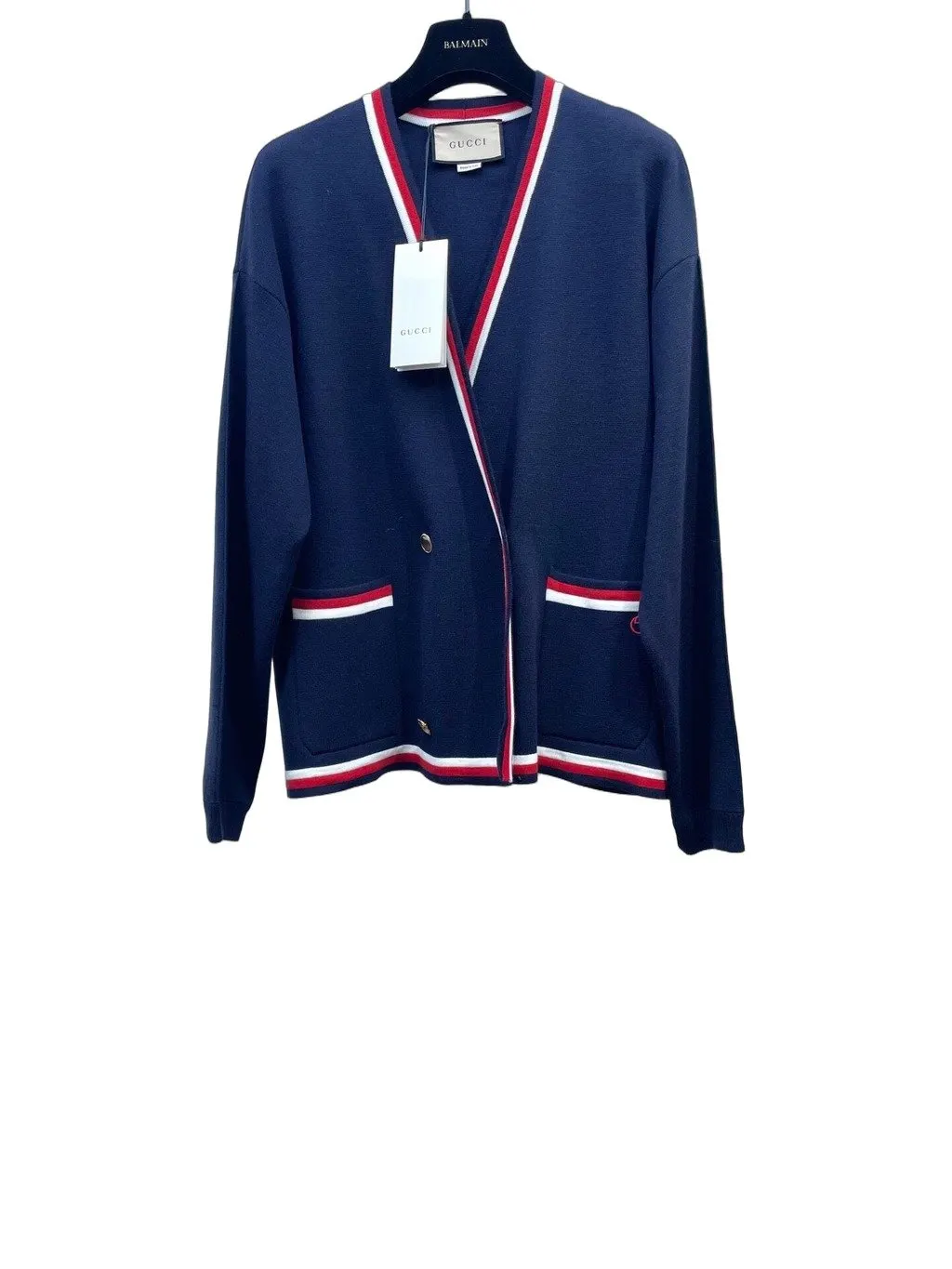 Gucci Blue Wool Knitwear Blue Wool Very good - Front View