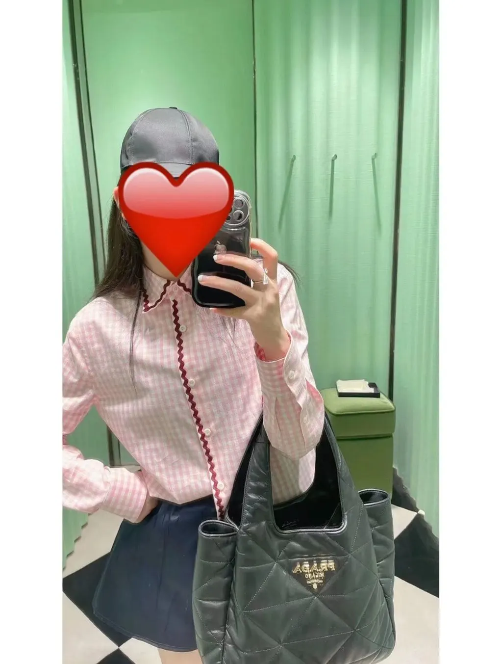 Prada Cotton Top MultiColor Cotton Very good - Box View