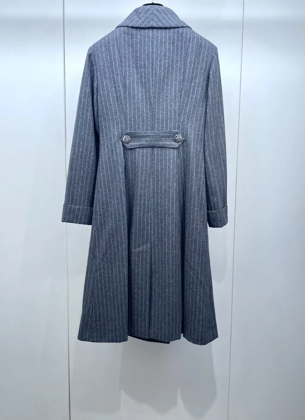 Chanel Wool Coat MultiColor Wool Good - Back View
