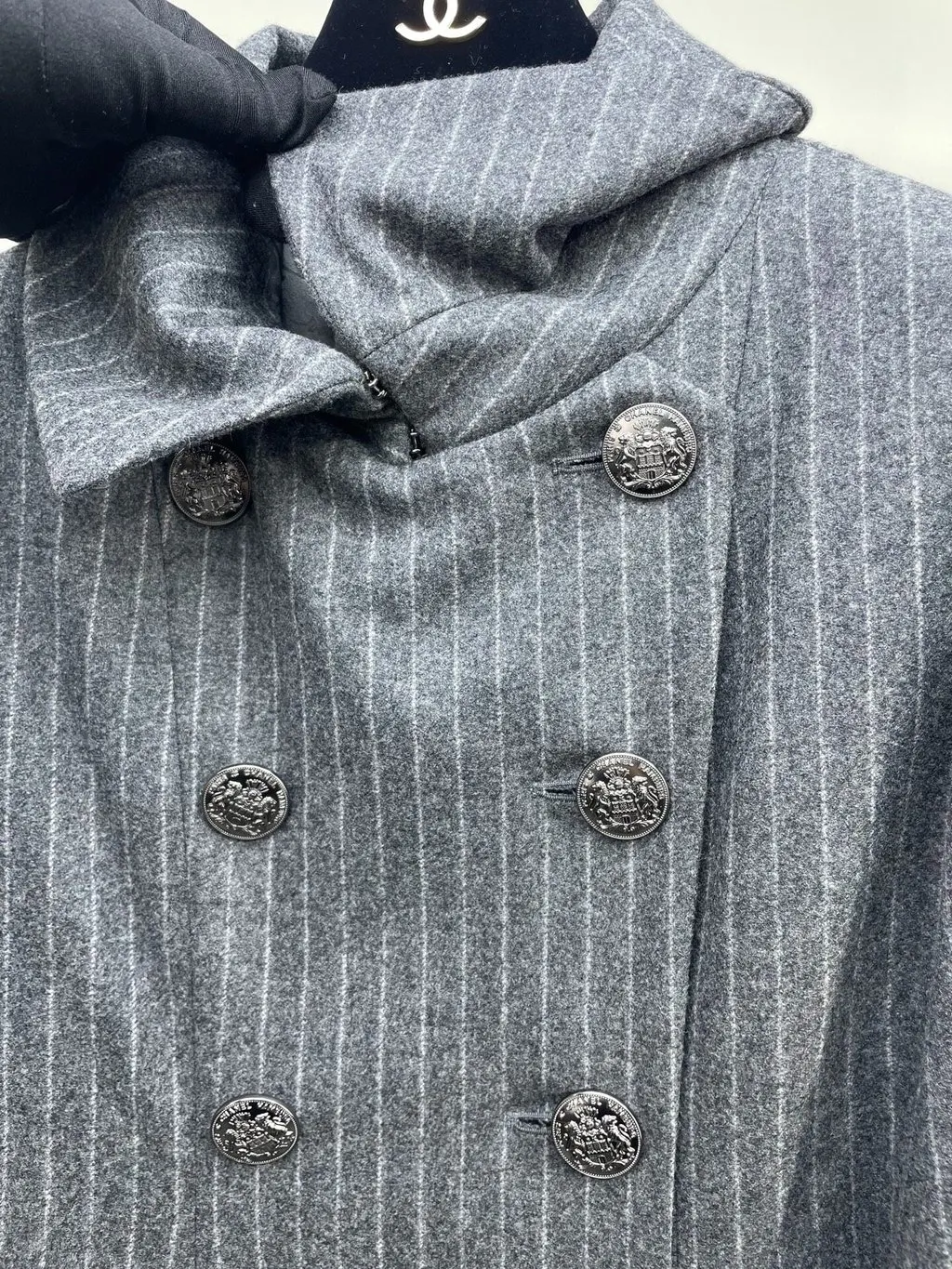 Chanel Wool Coat MultiColor Wool Good - Model View