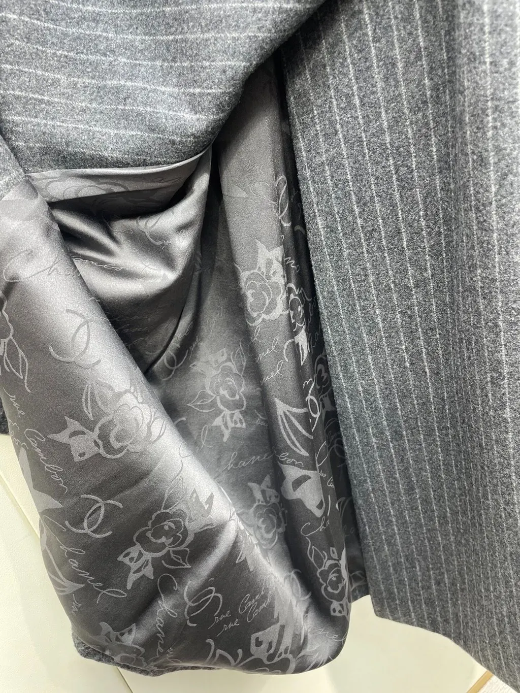 Chanel Wool Coat MultiColor Wool Good - Box View