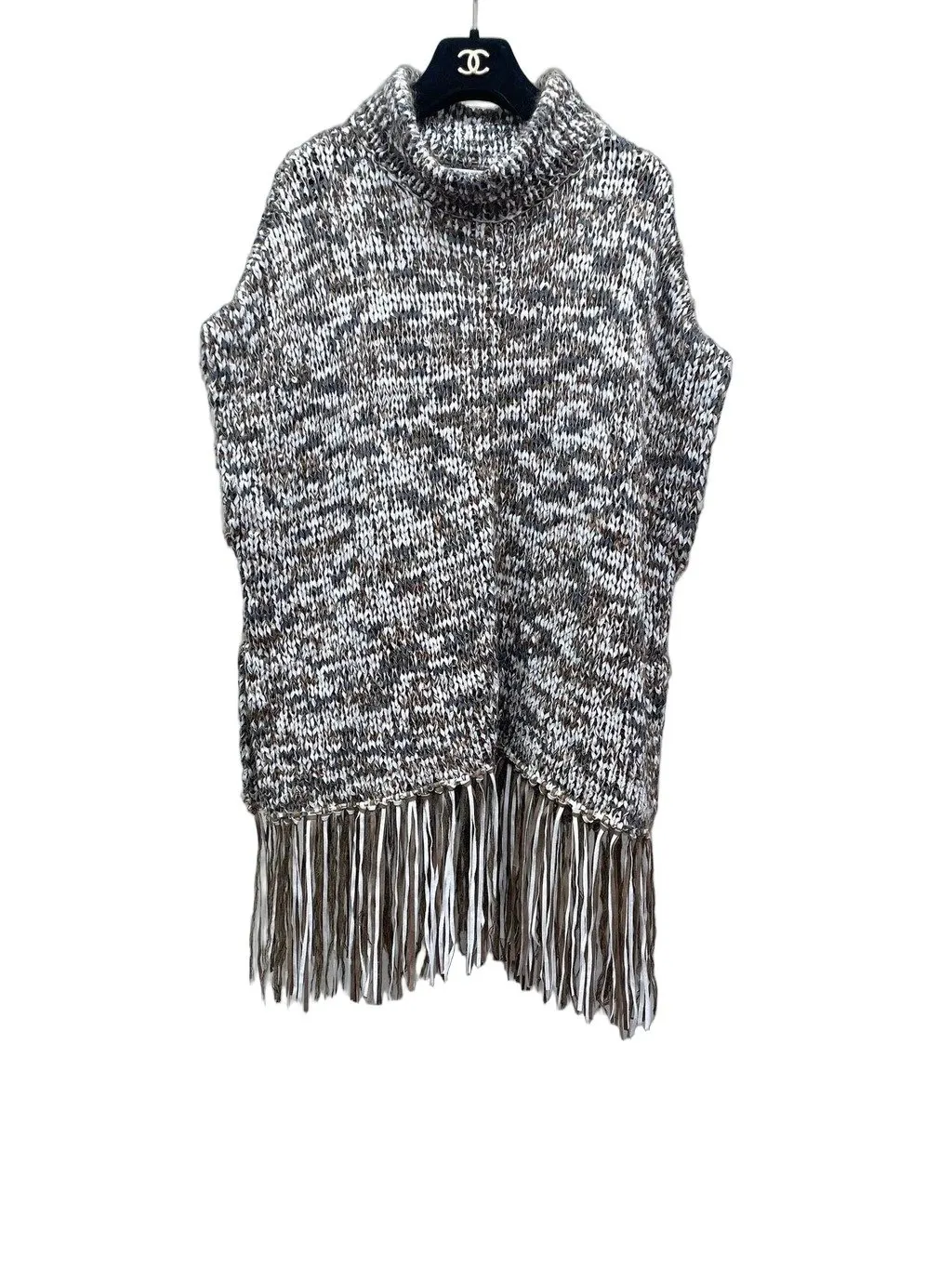 Brunello Cucinelli Grey Wool Coat Grey Wool Good - Front View
