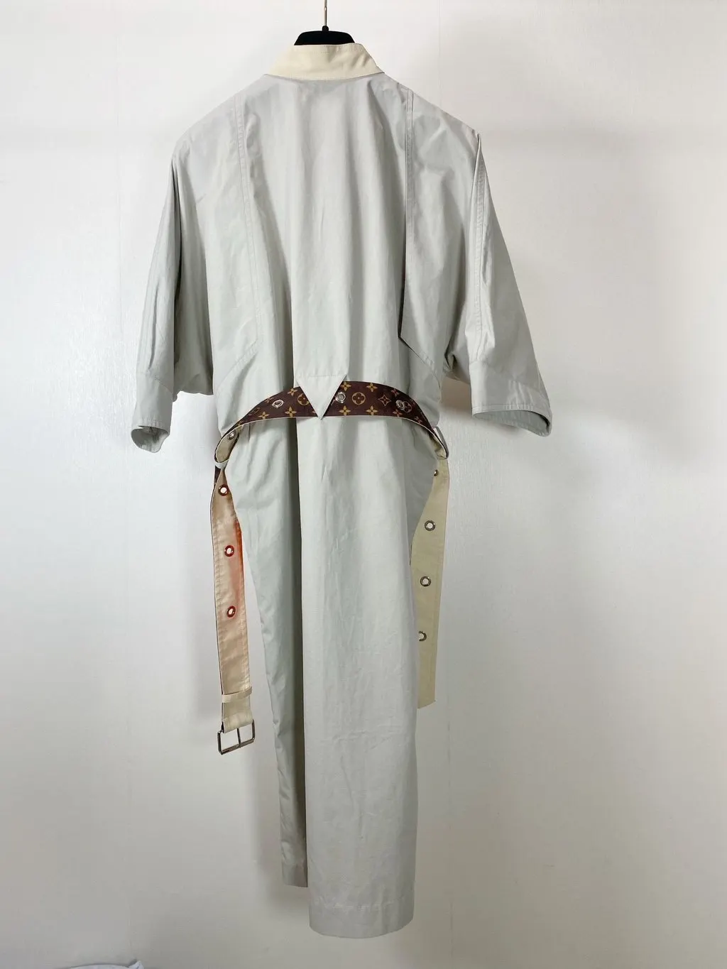 Louis Vuitton Cotton Trench Coat MultiColor Cotton Very good - Back View