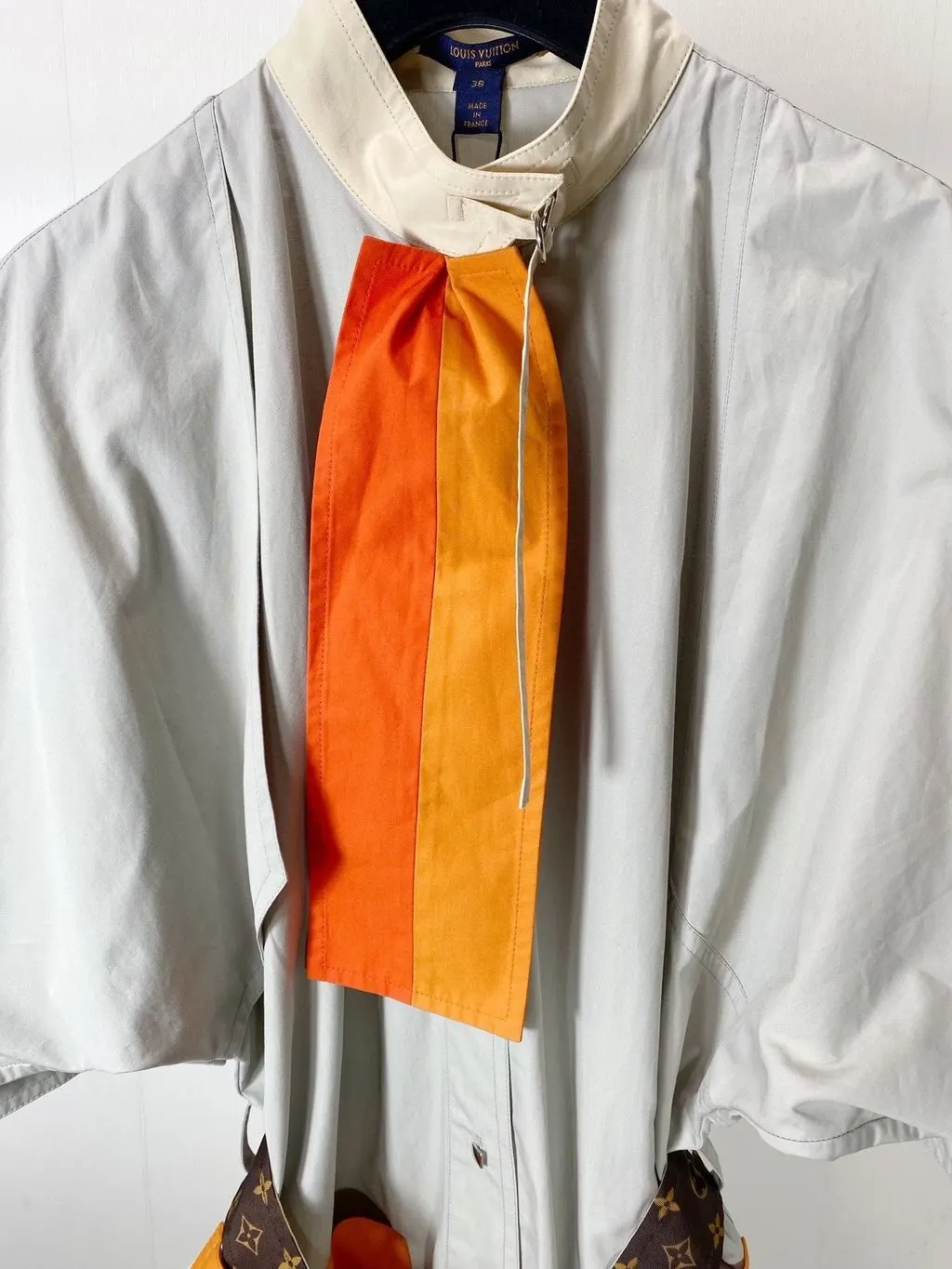 Louis Vuitton Cotton Trench Coat MultiColor Cotton Very good - Box View