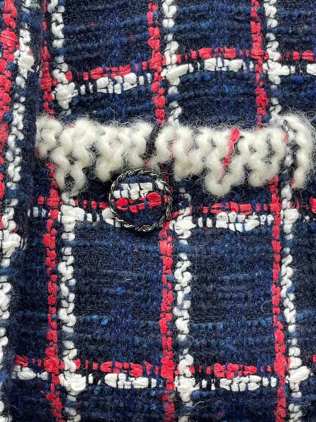 Chanel Tweed Jacket MultiColor Tweed Good - Inside View