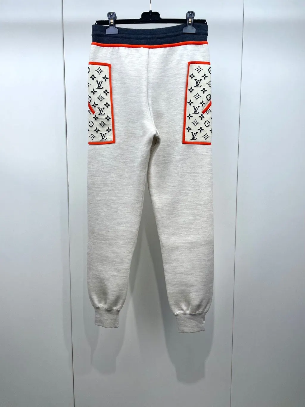 Louis Vuitton Grey Cotton Trousers Grey Cotton Good - Back View