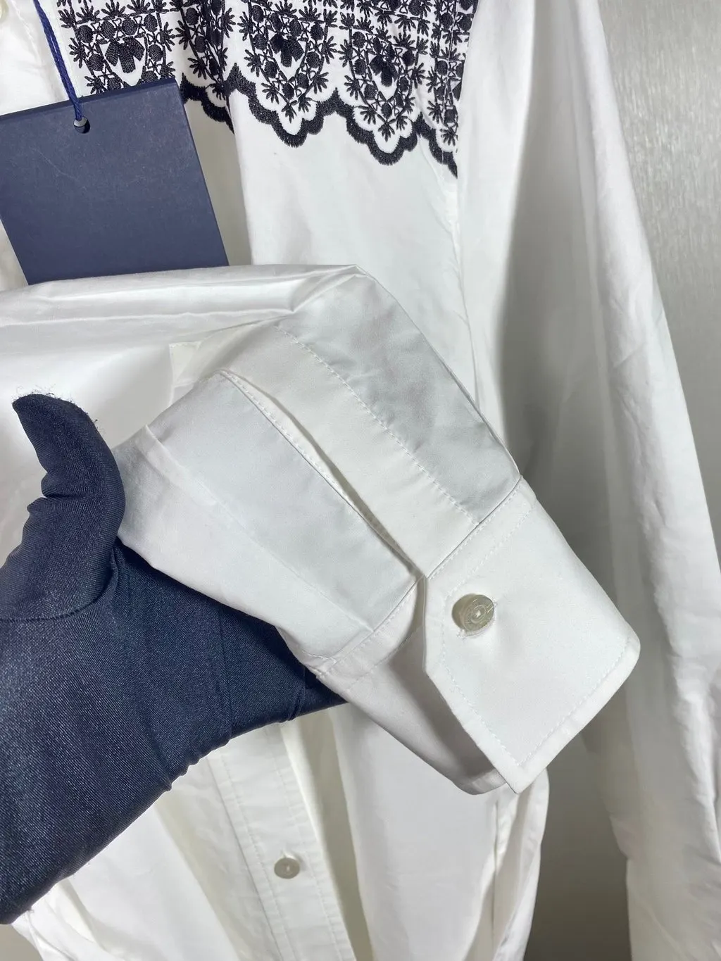 Louis Vuitton White Cotton Dress White Cotton Very good - Model View
