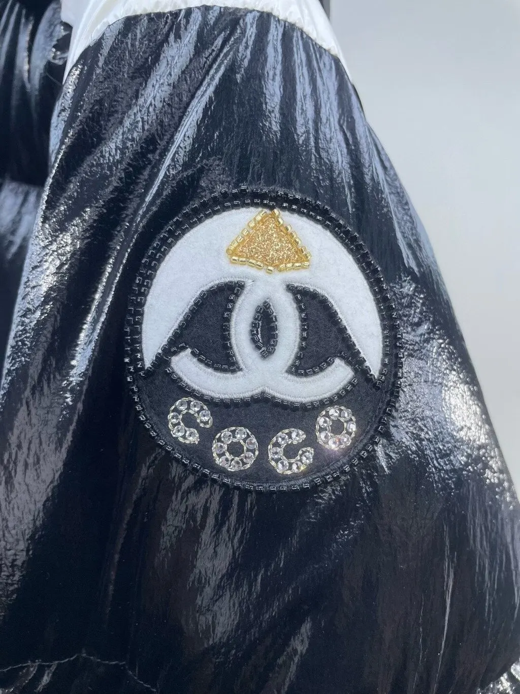 Chanel 25N Black Polyamide Coat Black Polyamide Very good - Inside View