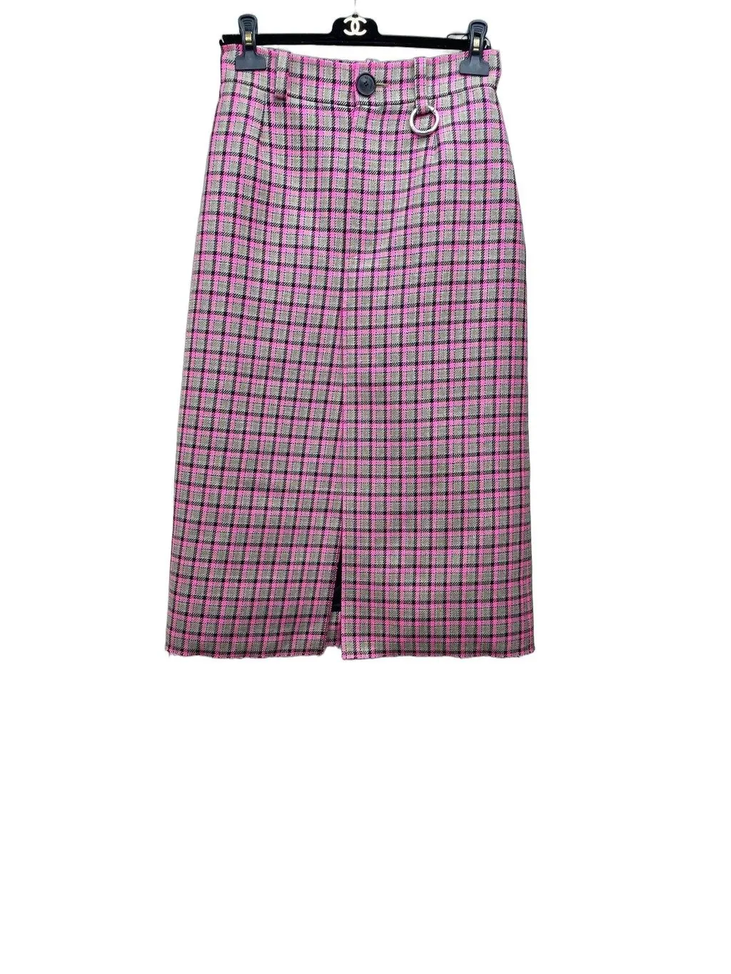 Balenciaga Wool Skirt MultiColor Wool Good - Front View