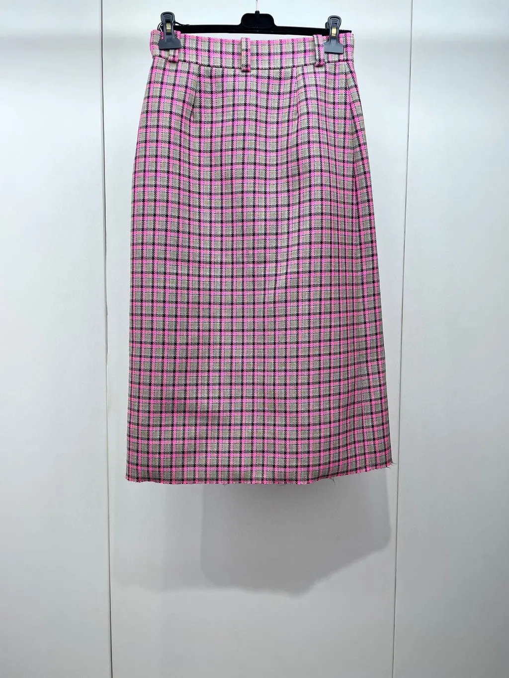 Balenciaga Wool Skirt MultiColor Wool Good - Back View