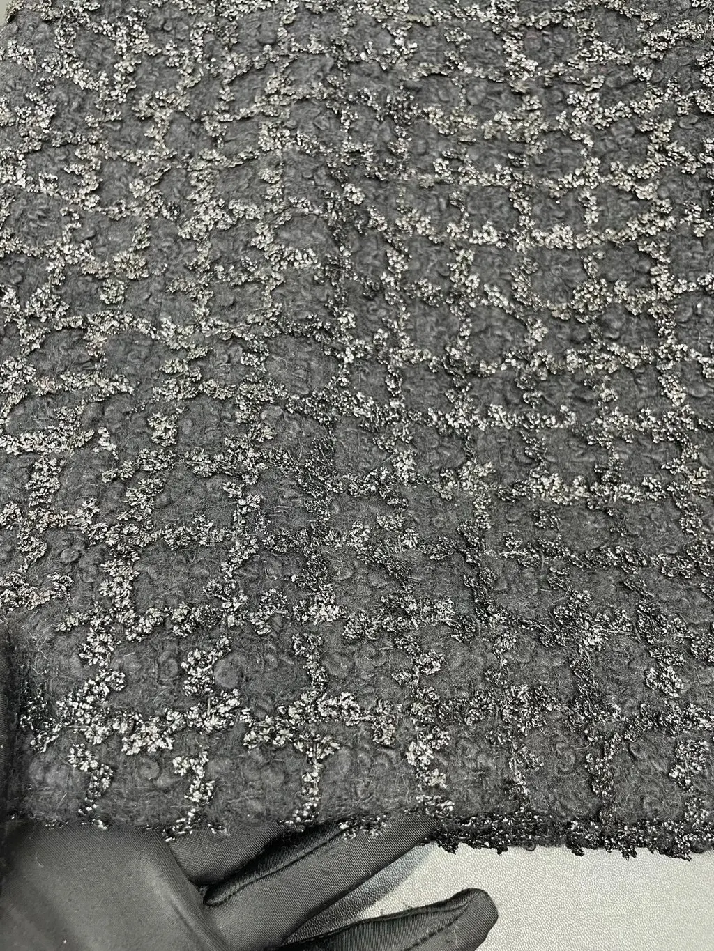 Chanel Black Glitter Skirt Black Very good - Inside View