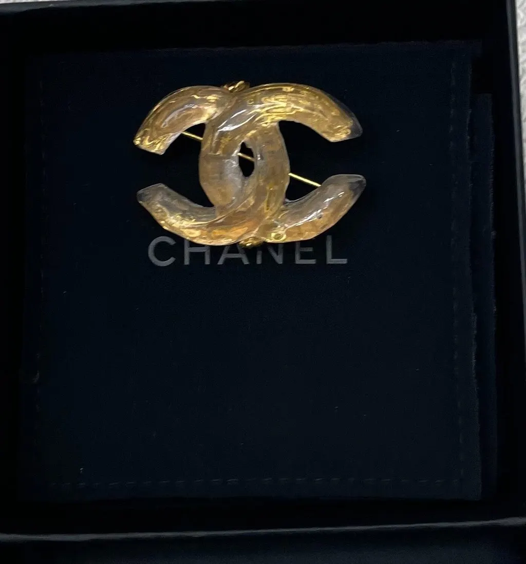 Chanel Plastic Brooch MultiColor Plastic Very good - Back View