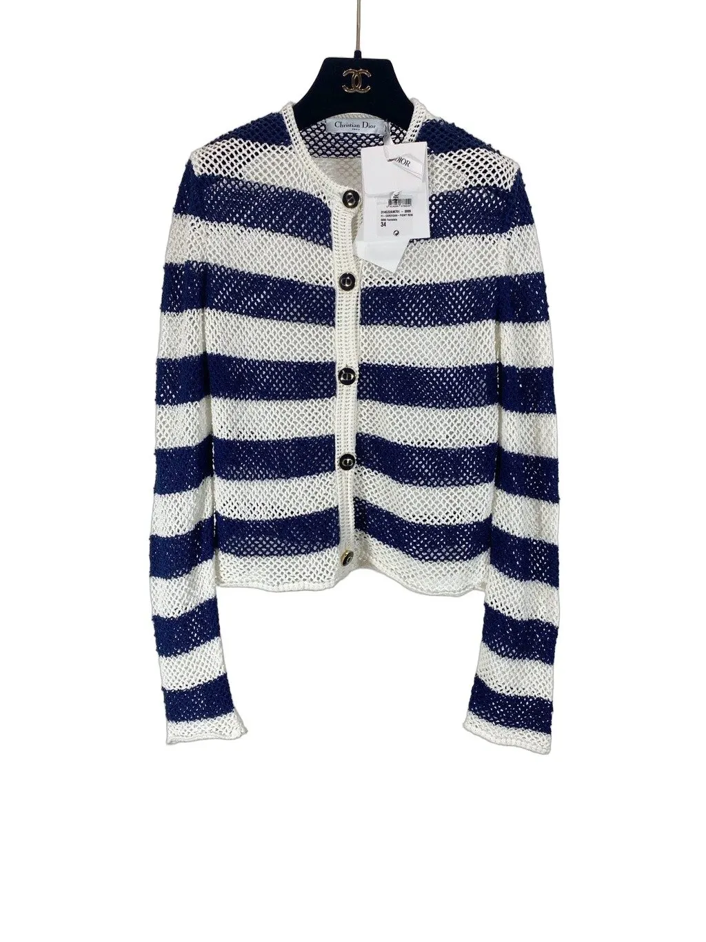 Dior Cotton Knitwear MultiColor Cotton Never worn, with tag - Front View