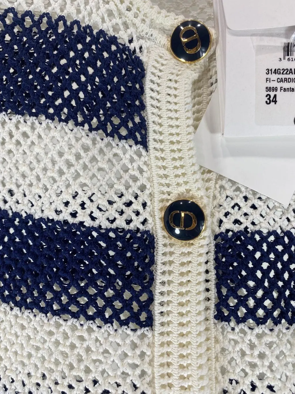 Dior Cotton Knitwear MultiColor Cotton Never worn, with tag - Model View