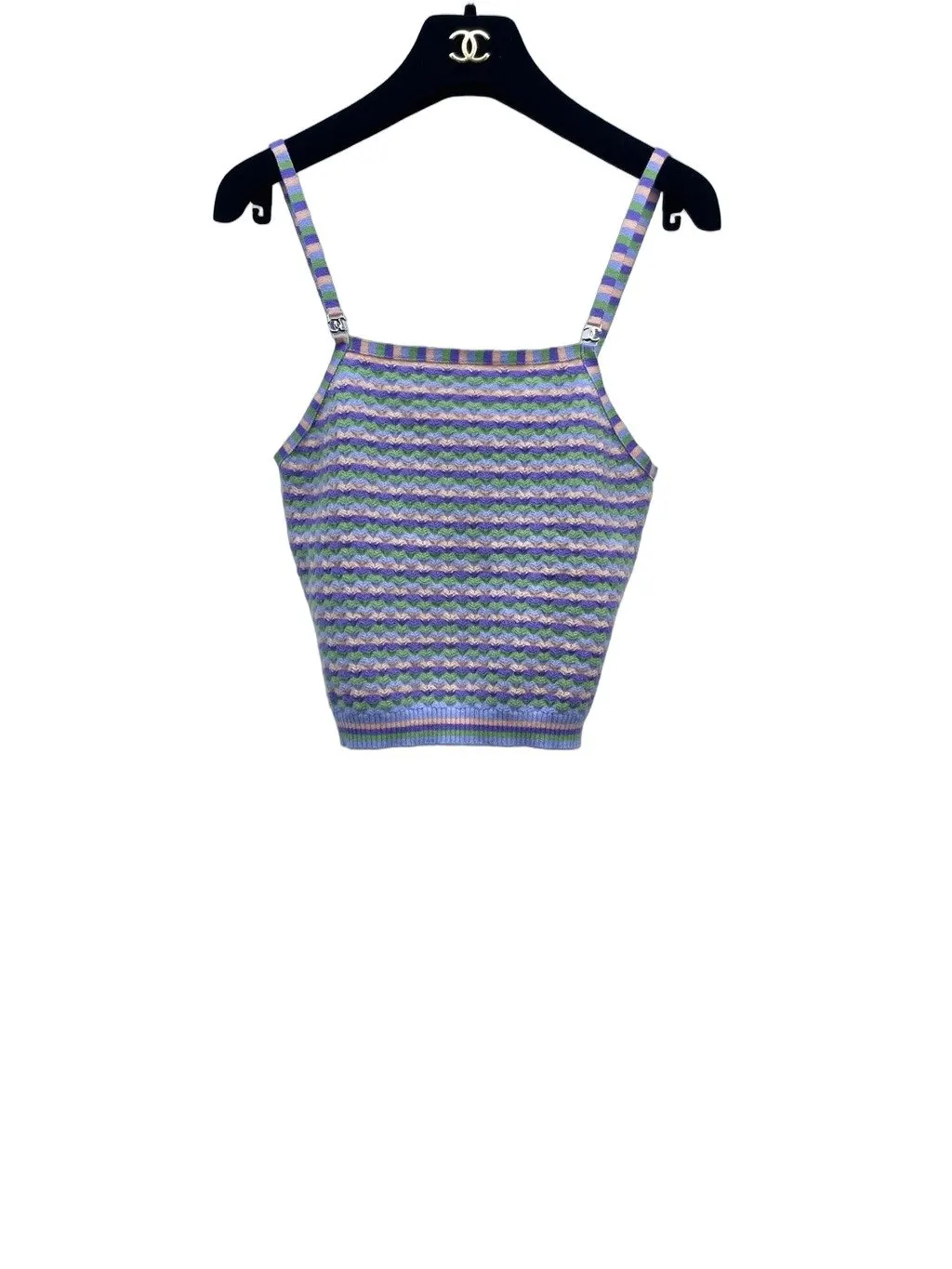 Chanel 24A Cashmere Top MultiColor Cashmere Very good - Front View