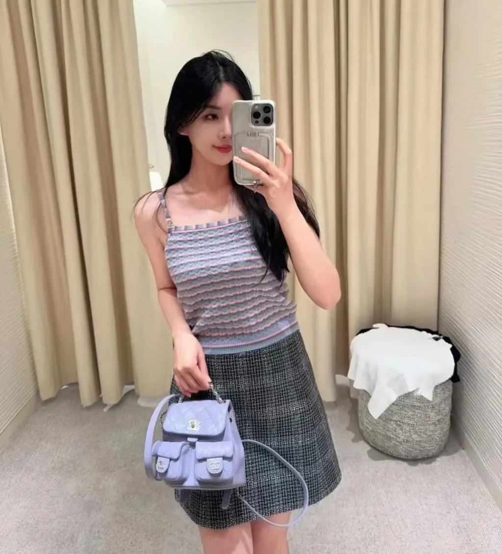 Chanel 24A Cashmere Top MultiColor Cashmere Very good - Box View