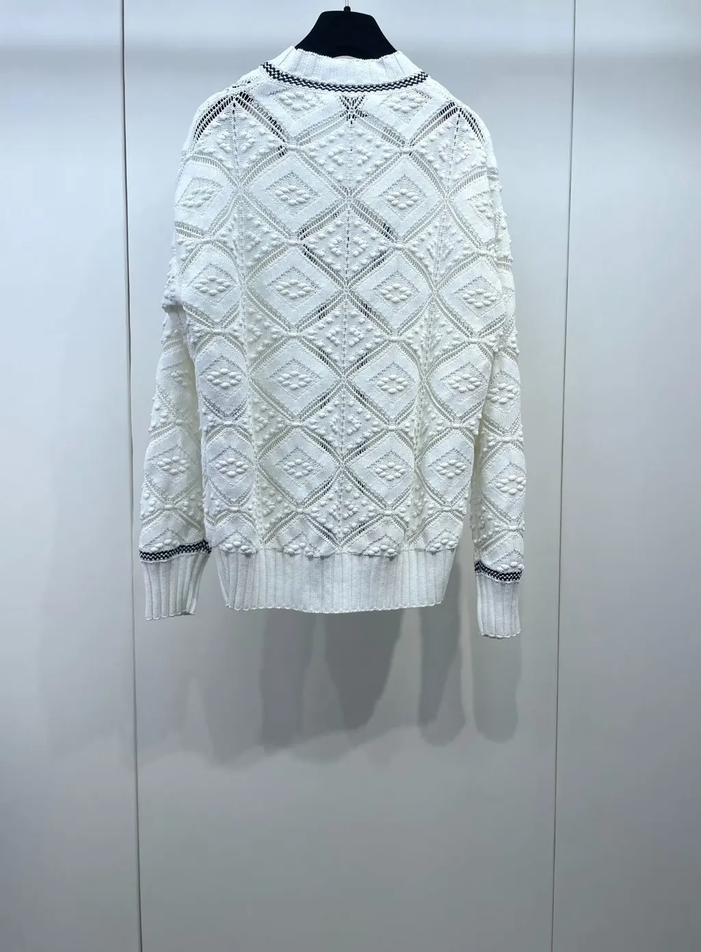 Chanel White Cotton Knitwear White Cotton Very good - Back View