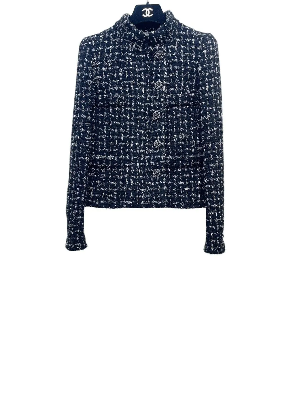 Chanel 22K Tweed Jacket MultiColor Tweed Very good - Front View
