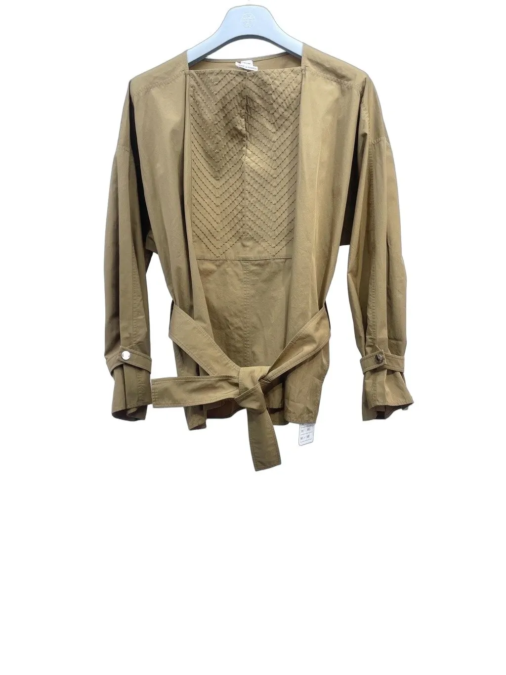 Hermès Khaki Linen Top Khaki Linen Very good - Front View