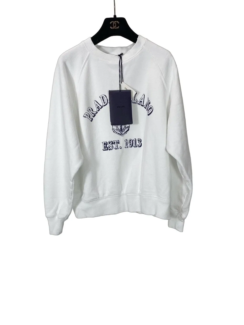 Prada White Cotton Knitwear