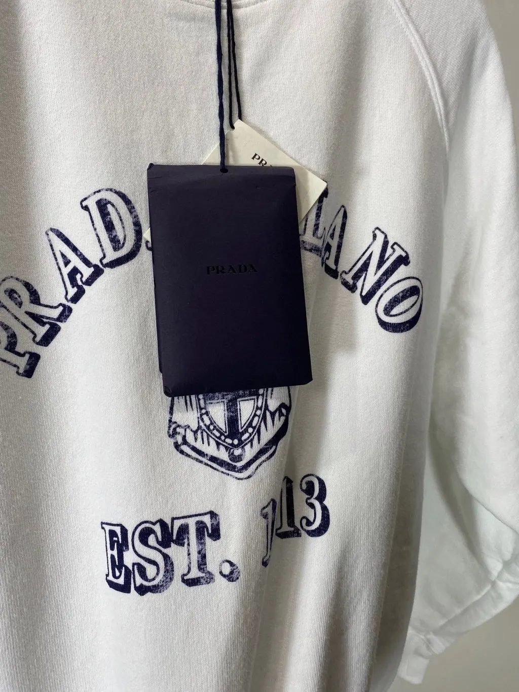 Prada White Cotton Knitwear White Cotton Very good - Model View