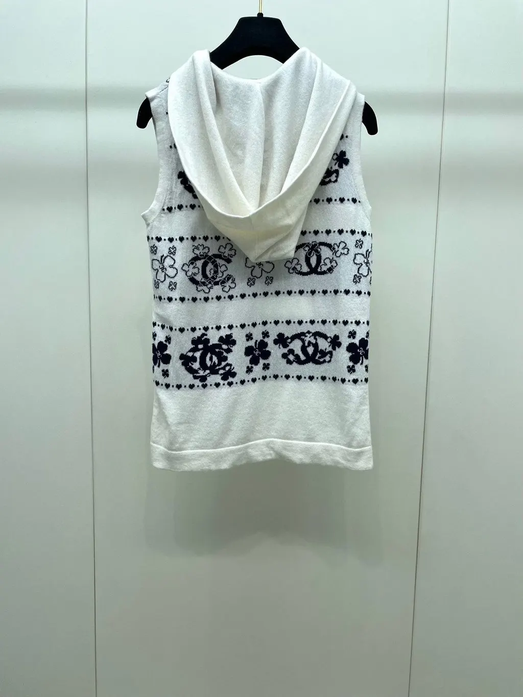 Chanel White Cotton Top White Cotton Good - Back View