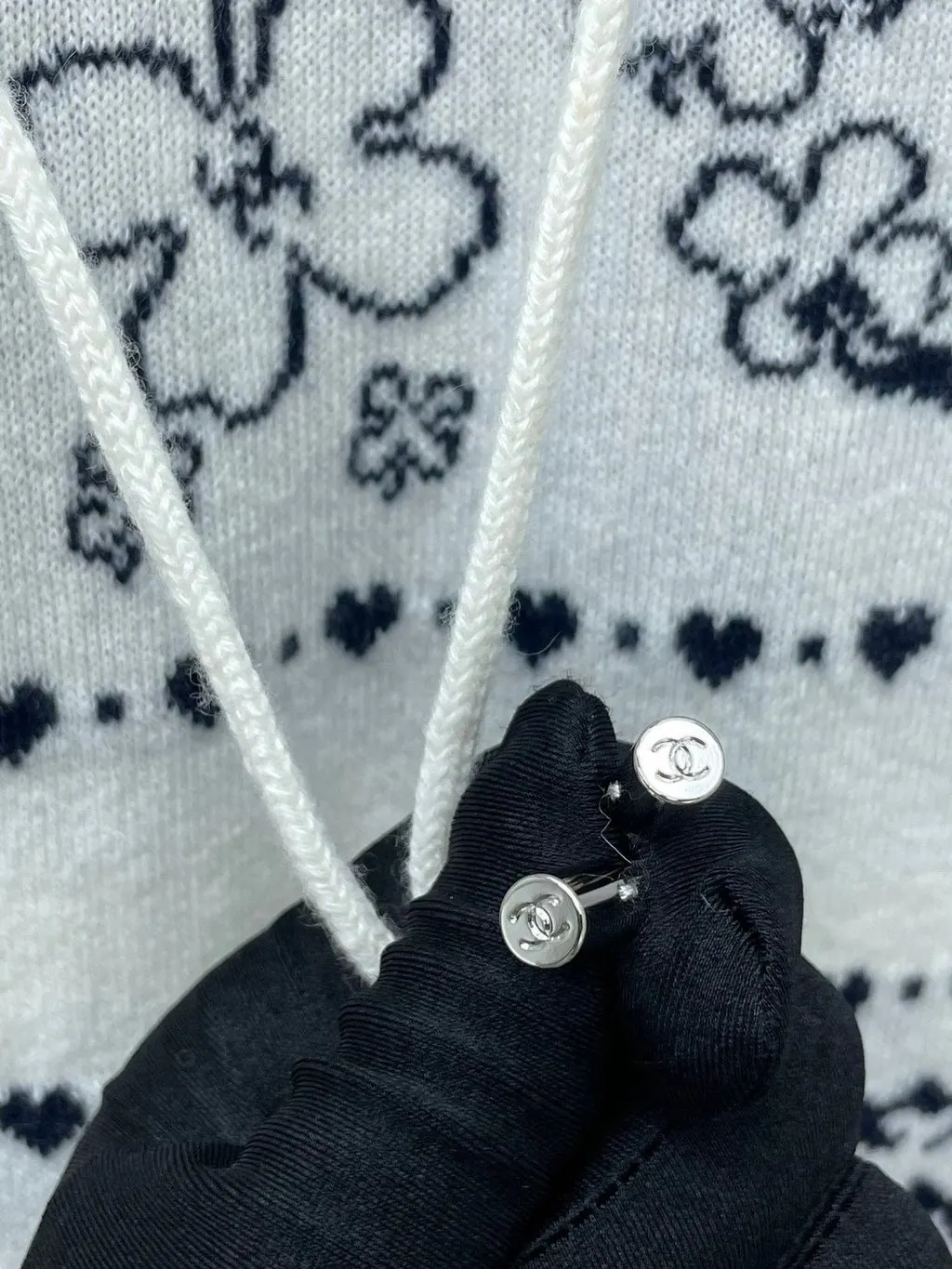 Chanel White Cotton Top White Cotton Good - Inside View