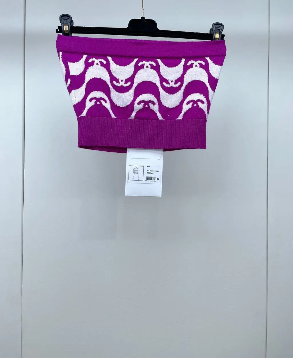 Chanel Purple Cotton Top Purple Cotton Very good - Back View