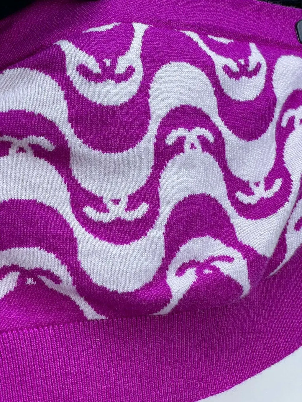 Chanel Purple Cotton Top Purple Cotton Very good - Inside View