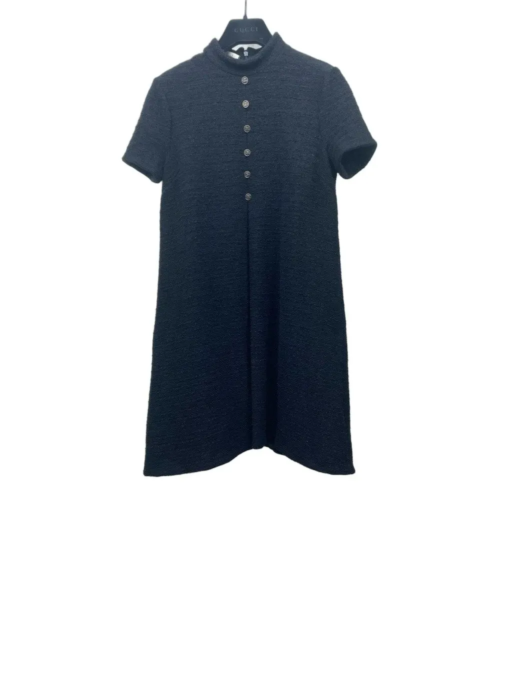 Gucci Black Wool Dress Black Wool Good - Front View