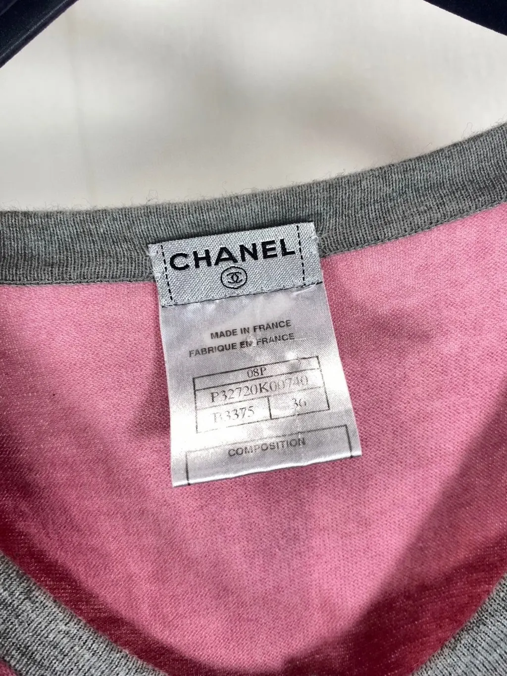 Chanel Pink Cotton Top Pink Cotton Very good - Box View