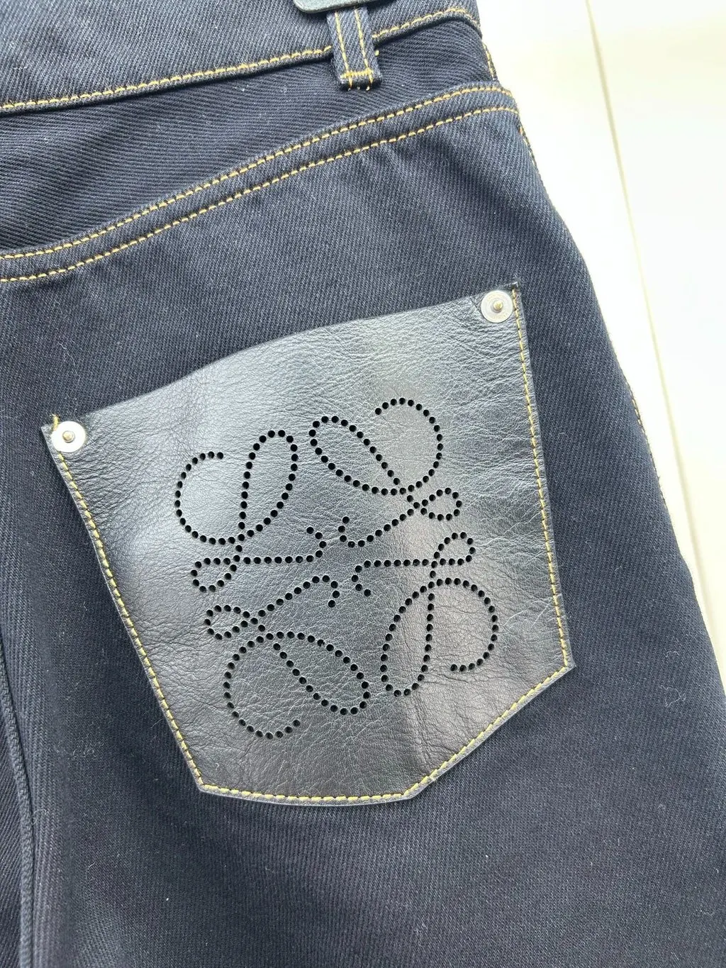 Loewe Black Denim Jeans Black Denim Very good - Inside View