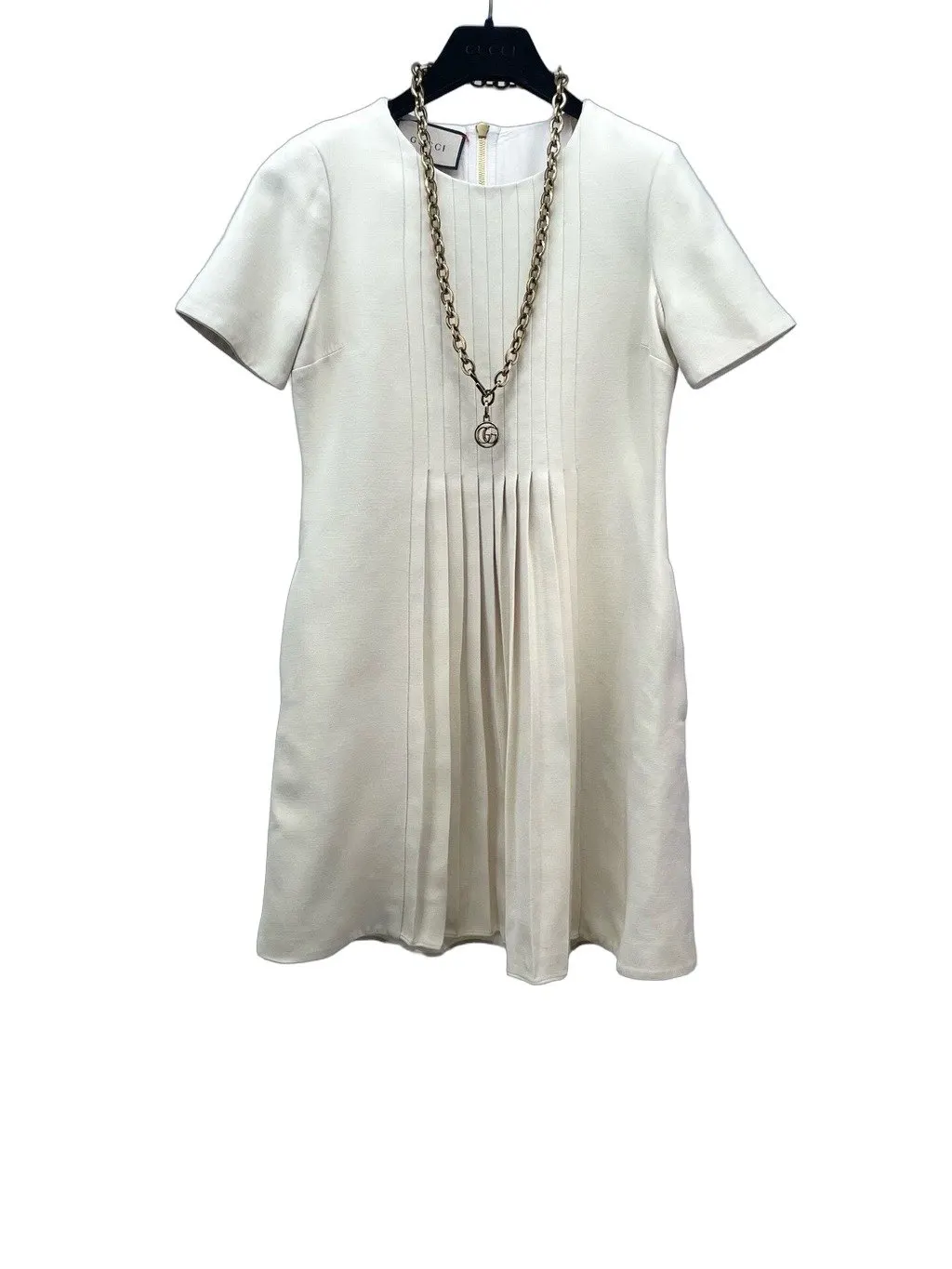 Gucci White Silk Dress White Silk Very good - Front View