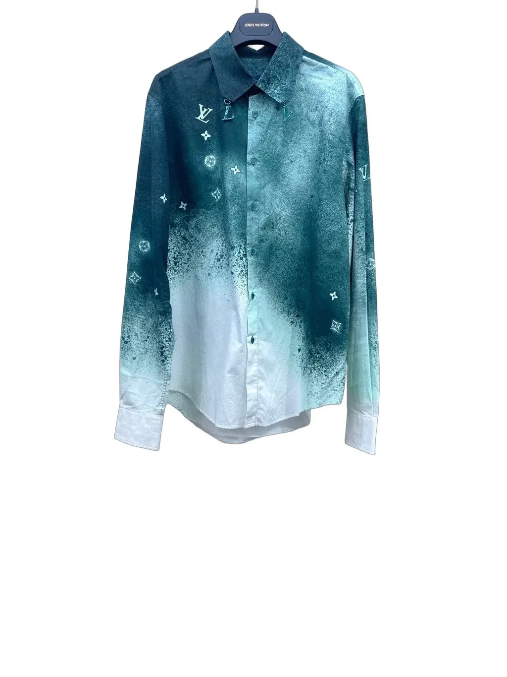 Louis Vuitton Green Cotton Top Green Cotton Never worn, with tag - Front View