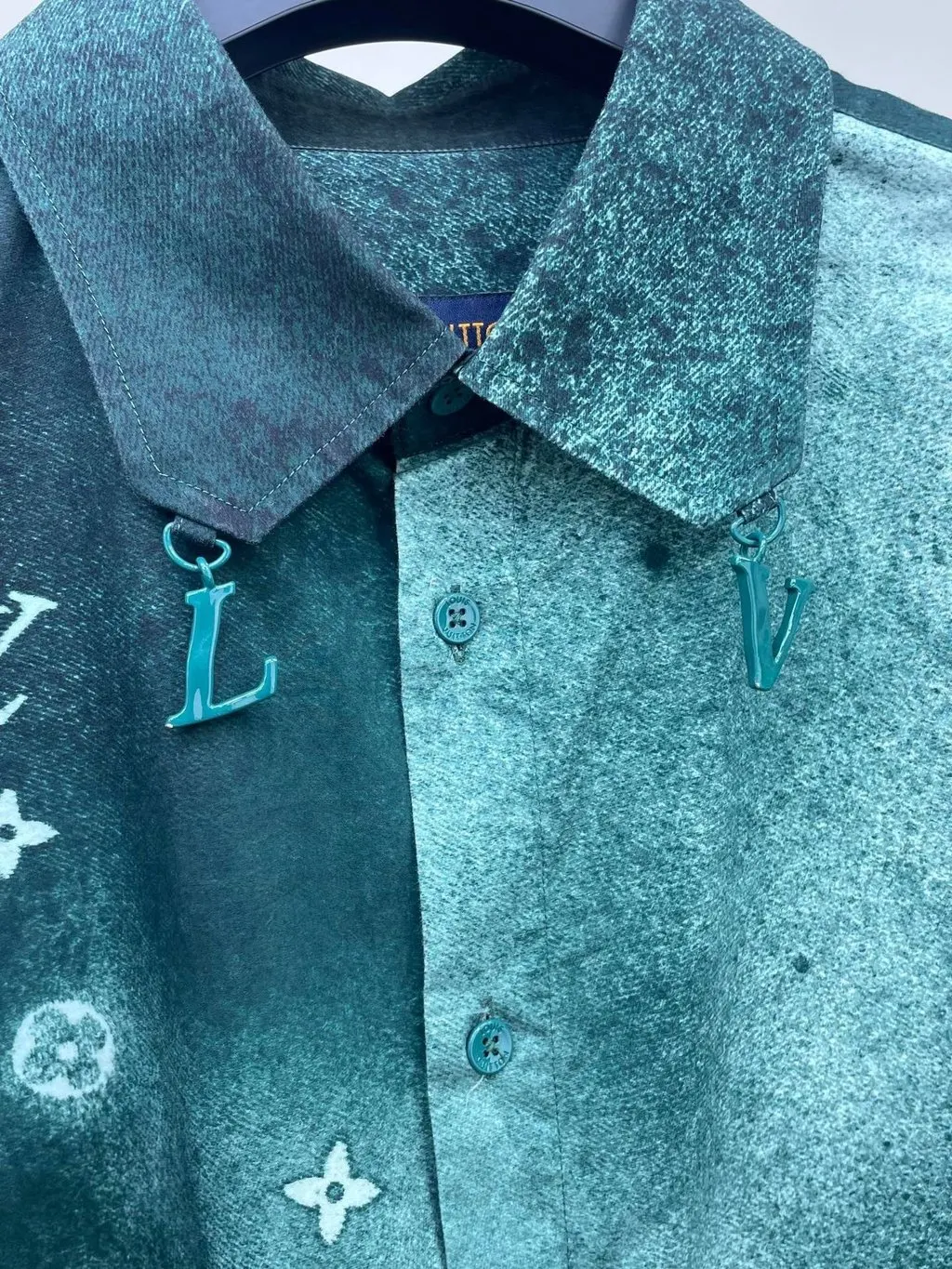 Louis Vuitton Green Cotton Top Green Cotton Never worn, with tag - Inside View