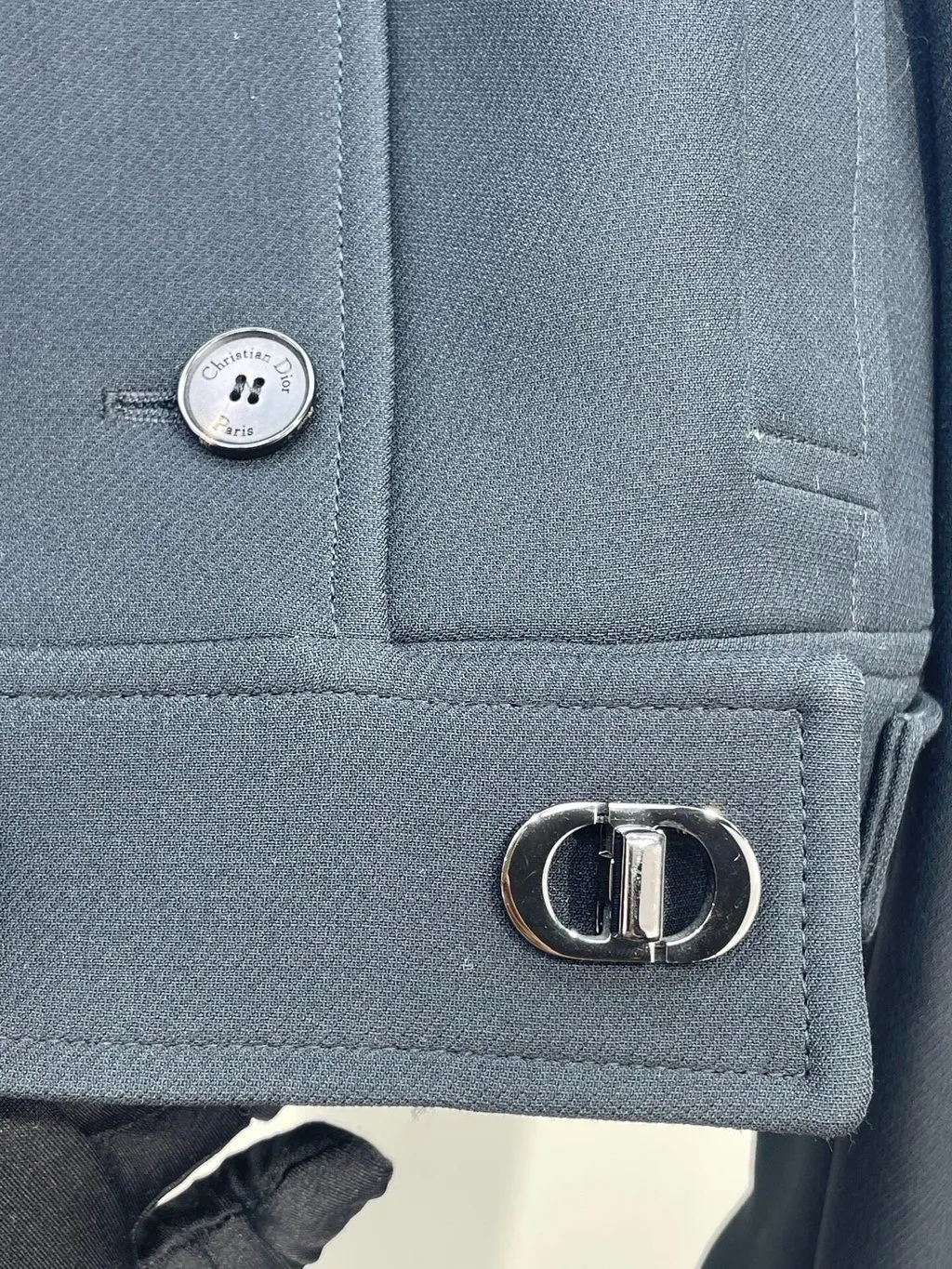 Dior Navy Wool Jacket Navy Wool Never worn, with tag - Back View