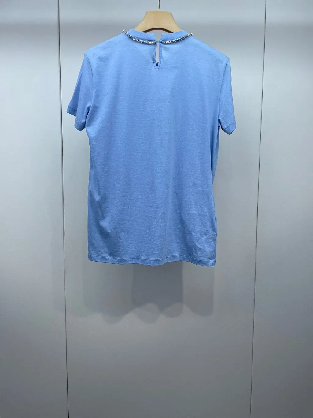 Miu Miu Blue Cotton Top Blue Cotton Never worn, with tag - Back View