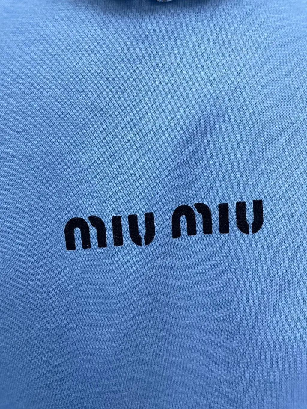 Miu Miu Blue Cotton Top Blue Cotton Never worn, with tag - Inside View