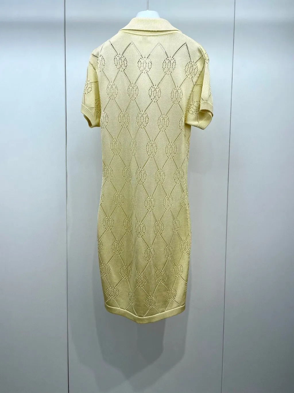 Hermès Beige Cotton Dress Beige Cotton Very good - Back View