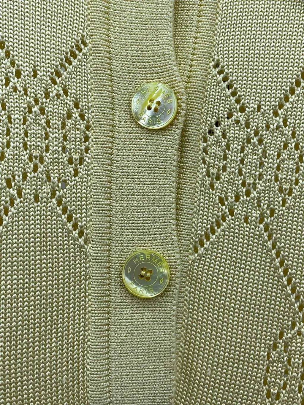 Hermès Beige Cotton Dress Beige Cotton Very good - Model View