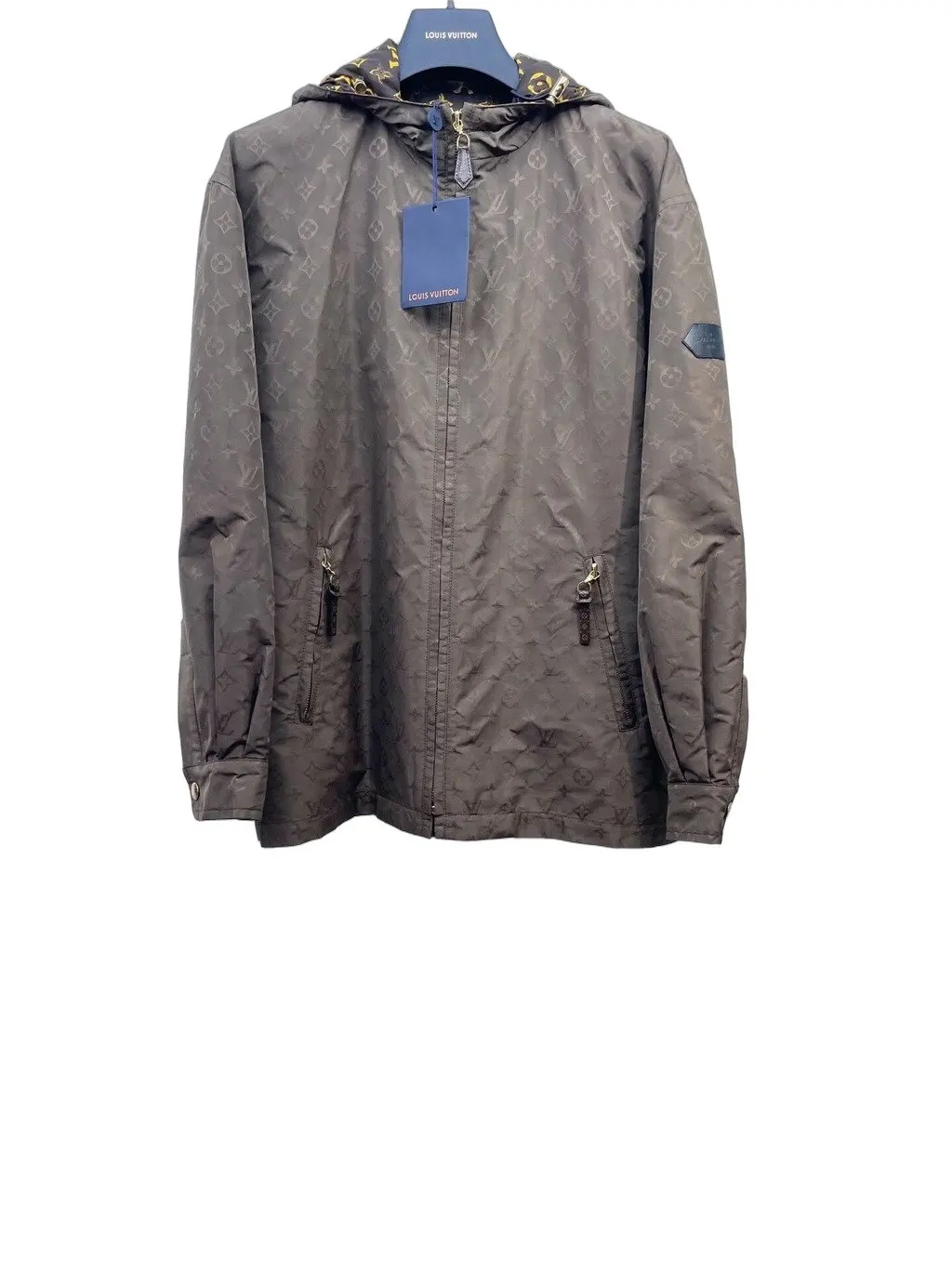 Louis Vuitton Brown Cotton Jacket Brown Cotton Never worn, with tag - Front View