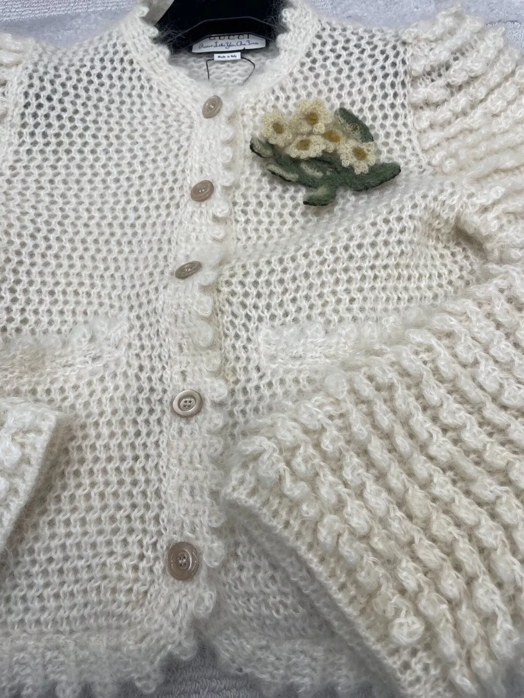 Gucci White Wool Knitwear White Wool Good - Model View