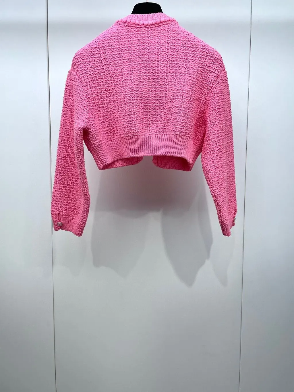 Chanel Pink Cotton Knitwear Pink Cotton Never worn, with tag - Back View