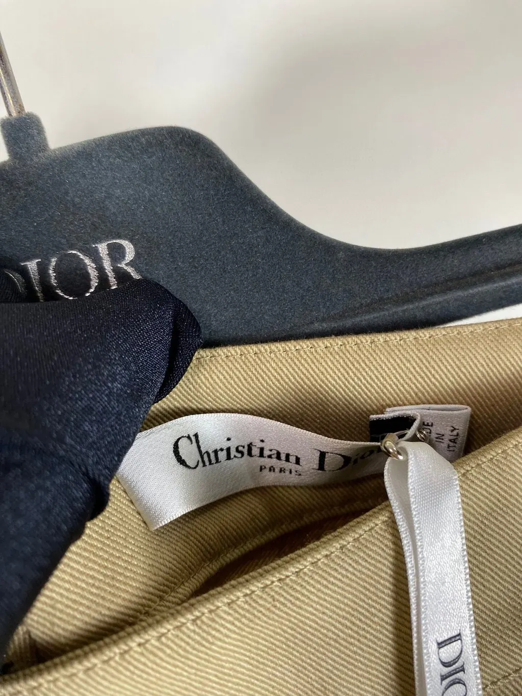 Dior Khaki Cotton Skirt Khaki Cotton Never worn, with tag - Inside View