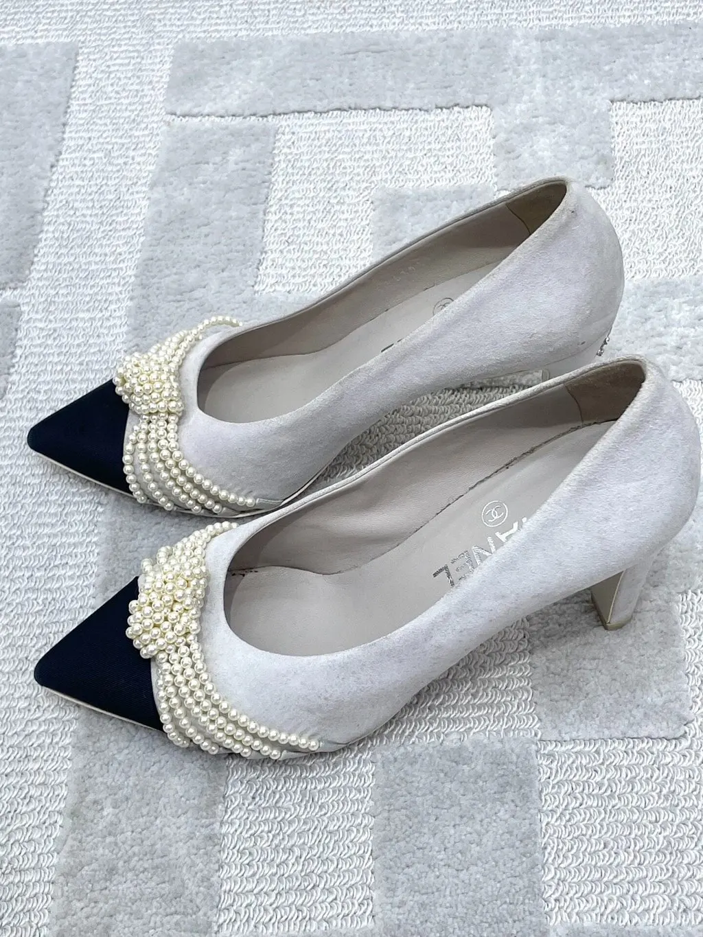 Chanel Leather Heels MultiColor Leather Very good - Back View