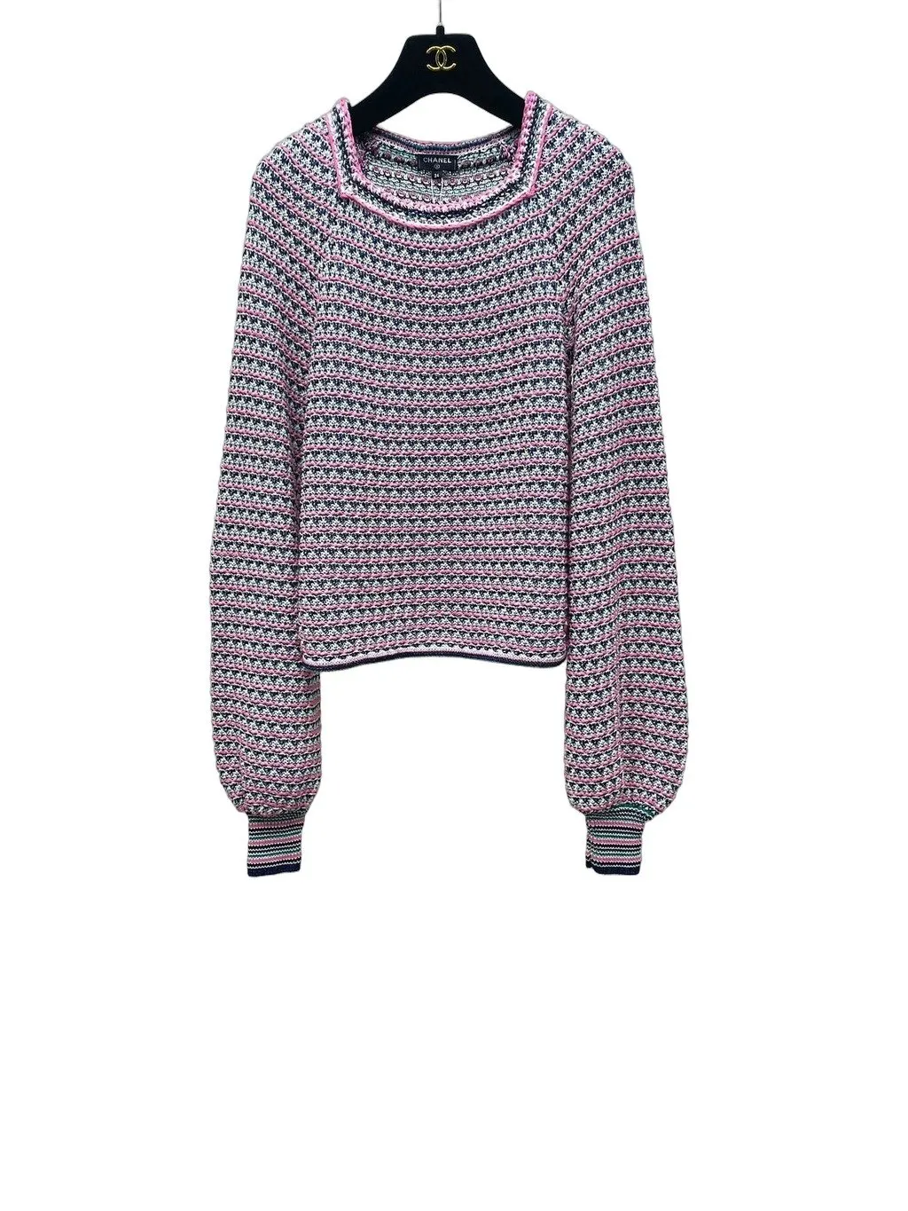 Chanel Cotton Knitwear MultiColor Cotton Very good - Front View