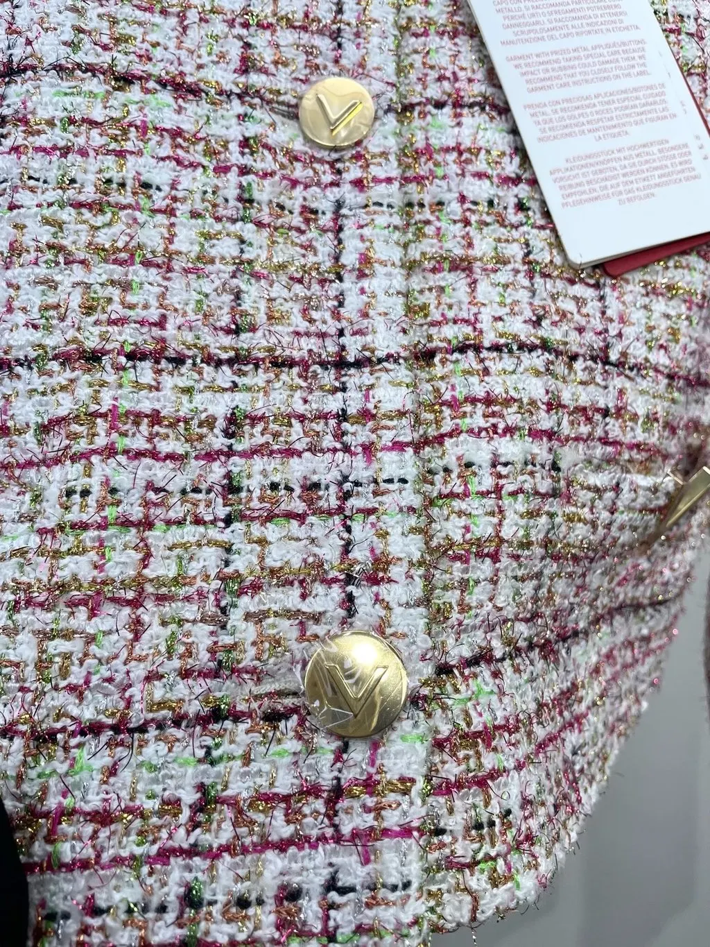 Valentino Tweed Jacket MultiColor Tweed Never worn, with tag - Model View