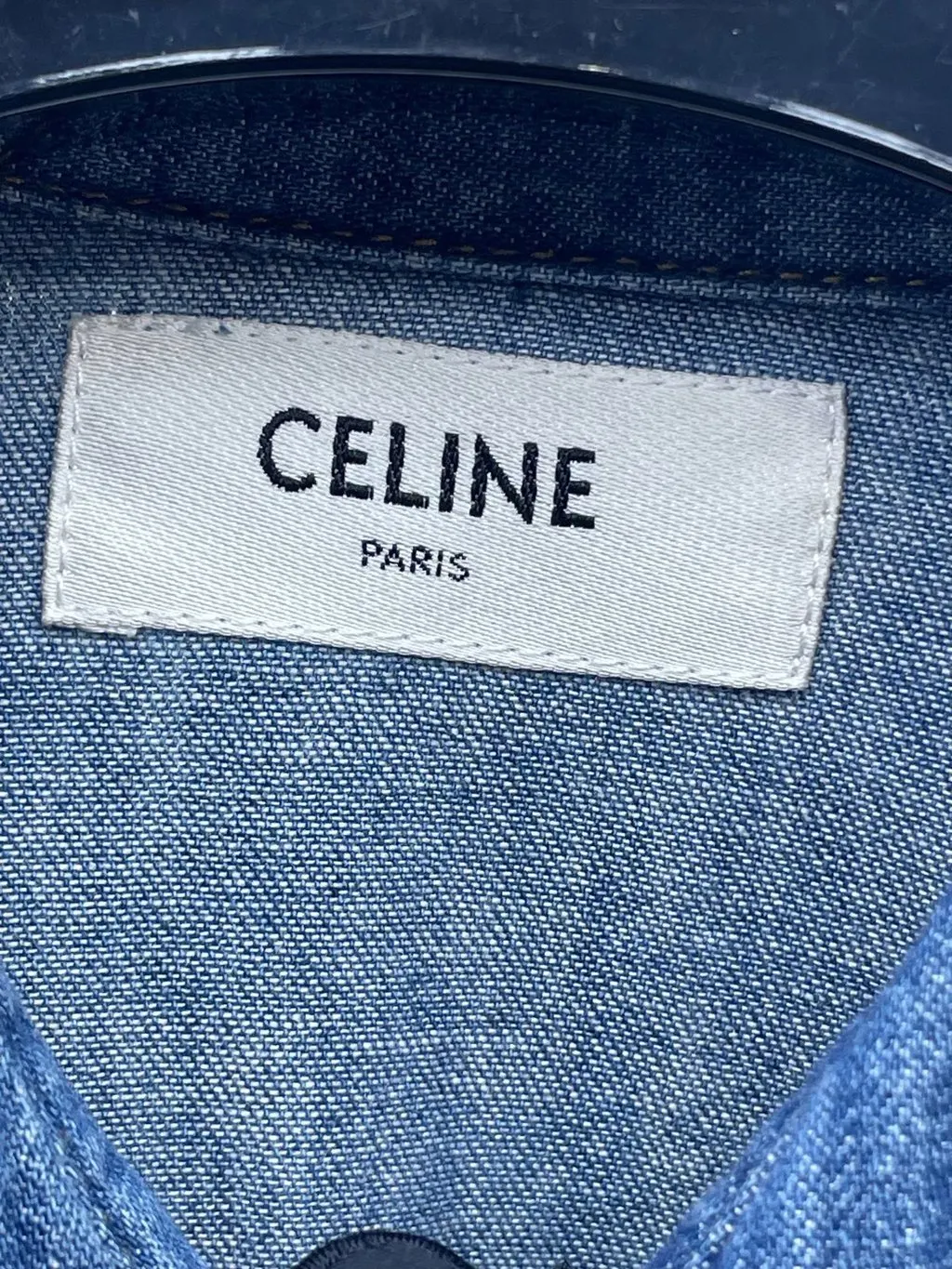Celine Blue Denim Top Blue Denim Never worn, with tag - Box View