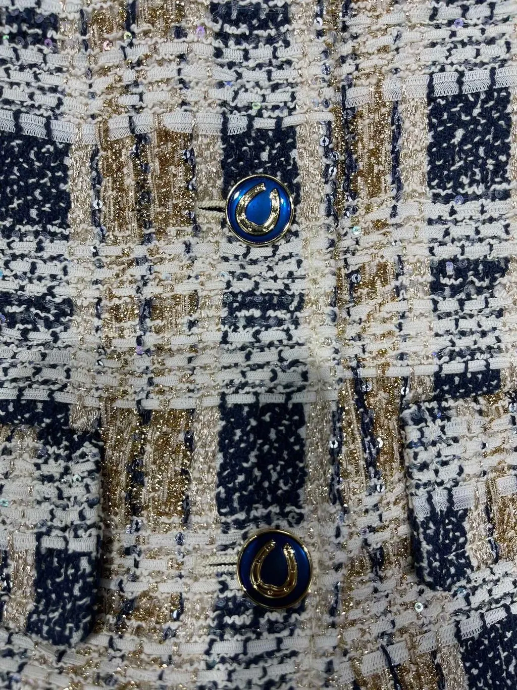 Gucci Tweed Jacket MultiColor Tweed Never worn - Model View