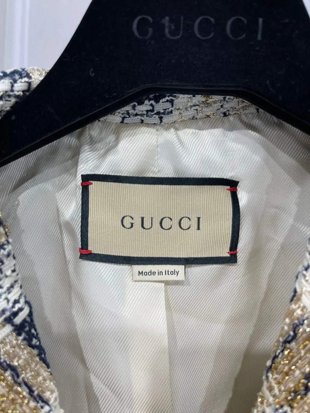 Gucci Tweed Jacket MultiColor Tweed Never worn - Box View